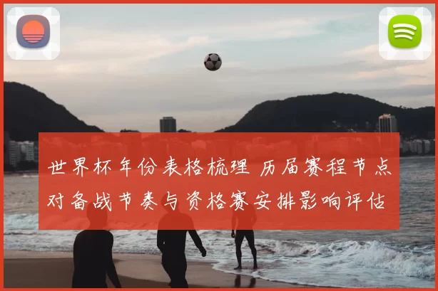 世界杯年份表格梳理 历届赛程节点对备战节奏与资格赛安排影响评估